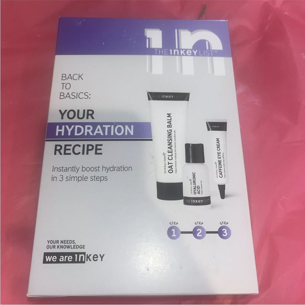 The Inkey List Back To Basics Your Hydration Recipe and Selfless By Hyram NIB